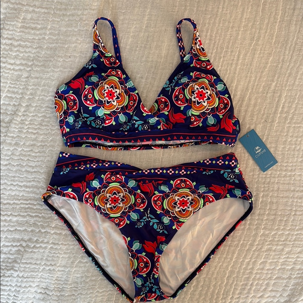 Colorful Floral Bikini Set